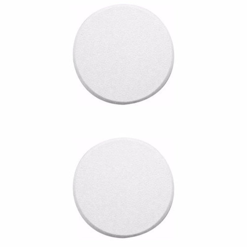 WideskallÂ® White Round Door Knob Wall Shield Self Adhesive Protector (3" inch Standard Size, 2.0, Count) - Image 1